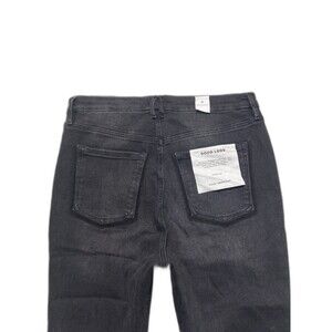 Good American Good Legs Shadow Pocket High Rise Skinny Size 15 Black NWT